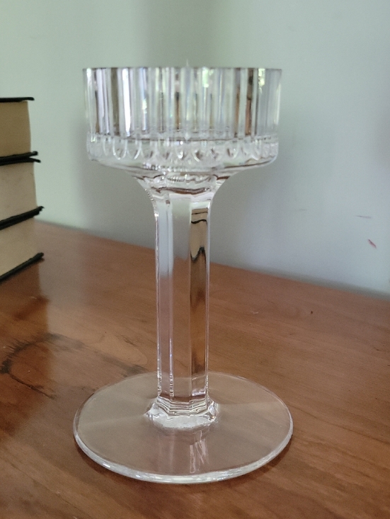 Crystal Candleholder 2 Pieces. Vintage Royal Limited Made In Czech Republic